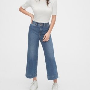 Gap High Rise Wide-Leg Crop Pants